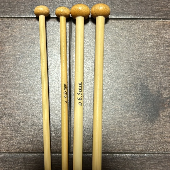 4 wooden knitting needles - Picture 6 of 6